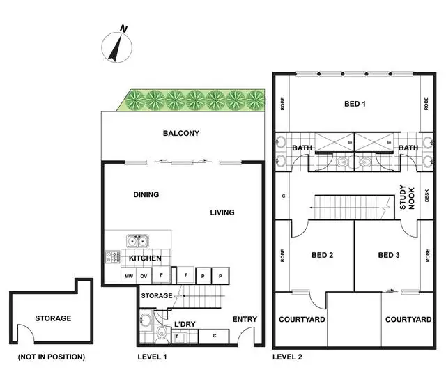 Floorplan of Homely apartment listing, 72/5 Kerridge Street, Kingston ACT 2604