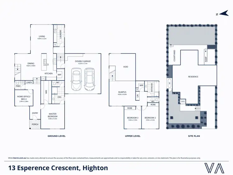 Floorplan of Homely house listing, 13 Esperence Crescent, Highton VIC 3216