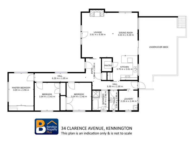 Floorplan of Homely house listing, 34 Clarence Avenue, Kennington VIC 3550