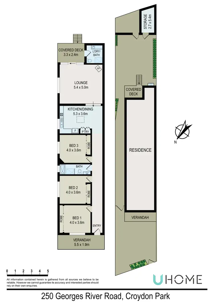 Floorplan of Homely semi-detached listing, 250 Georges River Road, Croydon Park NSW 2133