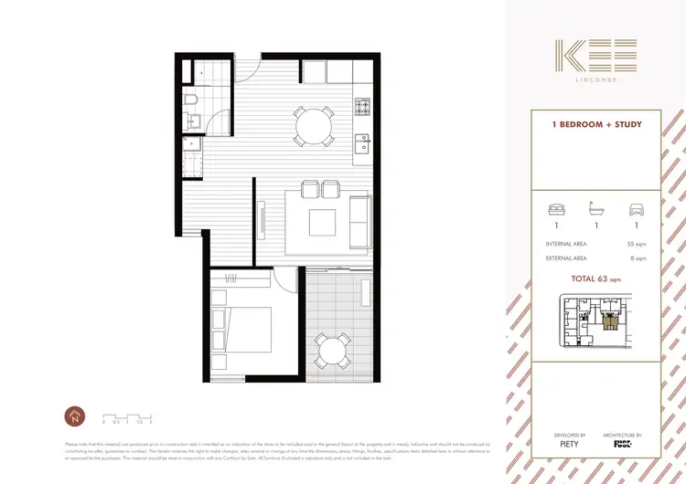 Floorplan of Homely apartment listing, 1110/18-24 Railway Street, Lidcombe NSW 2141