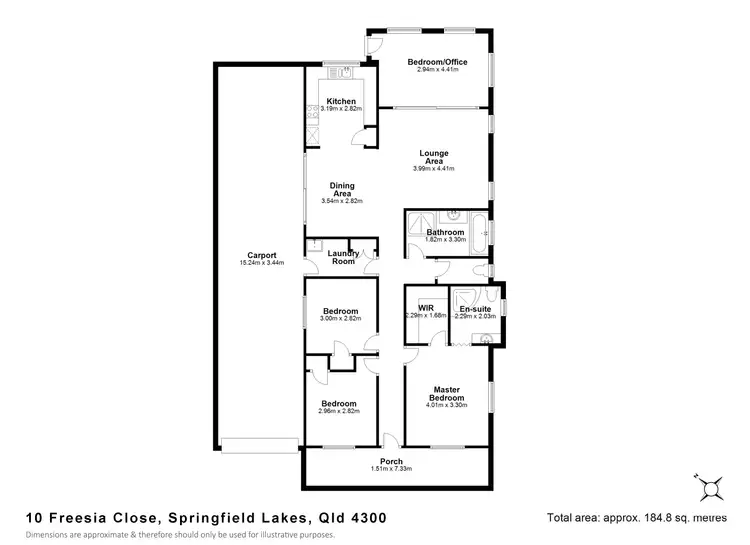 Floorplan of Homely house listing, 10 Freesia Close, Springfield Lakes QLD 4300