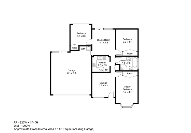 Floorplan of Homely unit listing, 4/15 Denton Park Drive, Rutherford NSW 2320