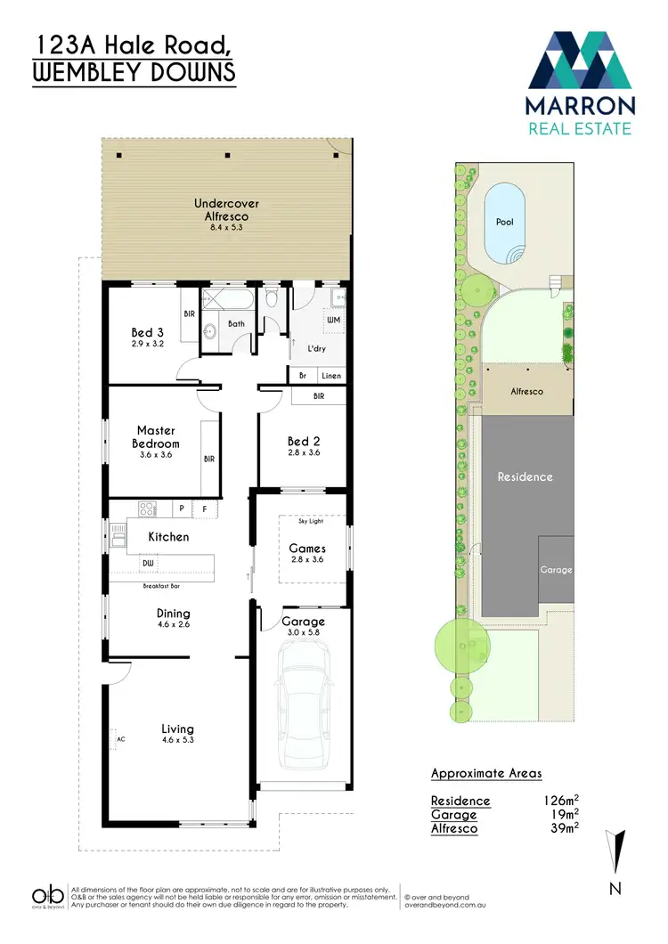 Floorplan of Homely semi-detached listing, 123A Hale Road, Wembley Downs WA 6019