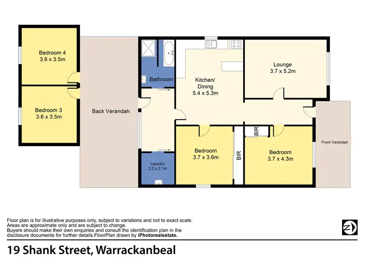 Floorplan of Homely house listing, 19 Shank Street, Warracknabeal VIC 3393