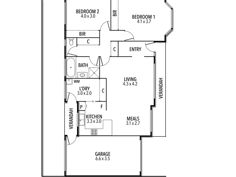 Floorplan of Homely house listing, 2 Winnen Place, Port Fairy VIC 3284