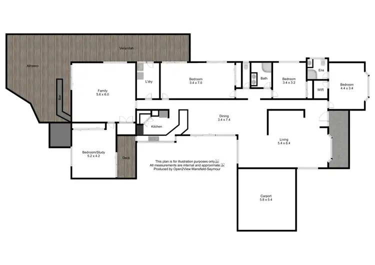 Floorplan of Homely house listing, 12 Links Road, Mansfield VIC 3722
