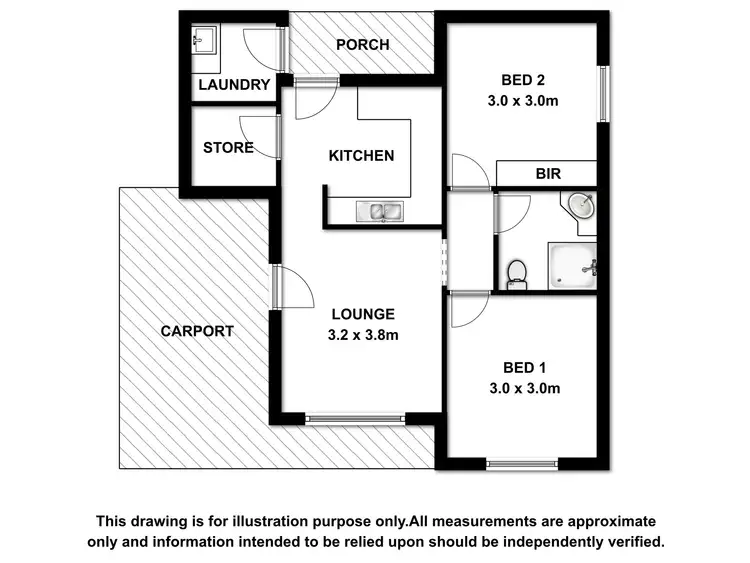 Floorplan of Homely house listing, 36 Herbert Street, Beachport SA 5280