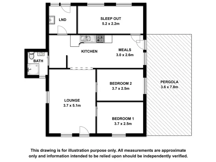 Floorplan of Homely house listing, 38 Foster Street, Beachport SA 5280