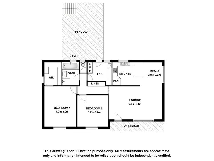 Floorplan of Homely house listing, 4 Parklands Terrace, Beachport SA 5280