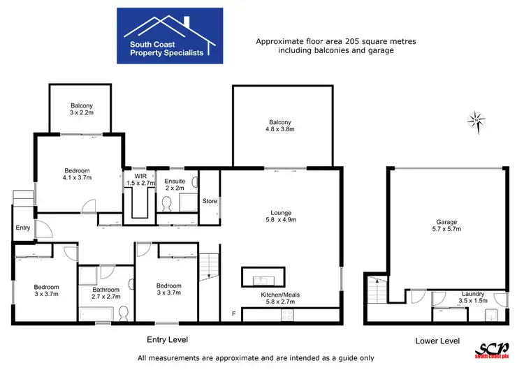 Floorplan of Homely house listing, 8A Elandra Place, Malua Bay NSW 2536