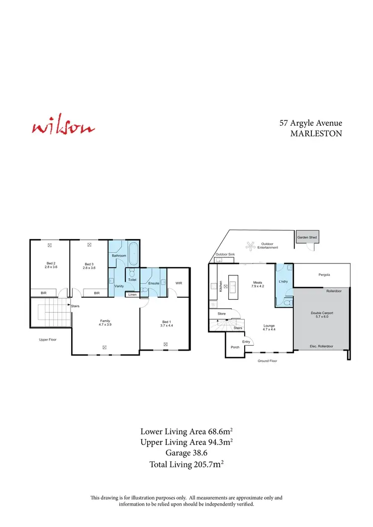 Floorplan of Homely house listing, 57 Argyle Avenue, Marleston SA 5033