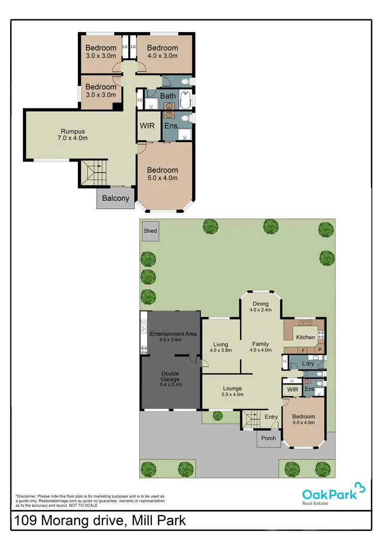 Floorplan of Homely house listing, 109 Morang Drive, Mill Park VIC 3082