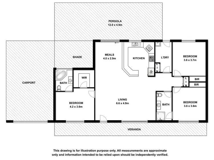 Floorplan of Homely house listing, 22-24 SECOND STREET, Millicent SA 5280