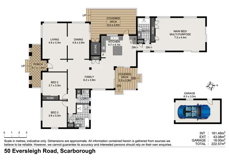 Floorplan of Homely house listing, 50 Eversleigh Road, Scarborough QLD 4020