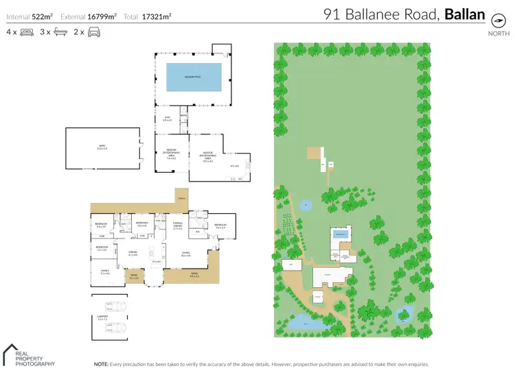 Floorplan of Homely house listing, 91 Ballanee Road, Ballan VIC 3342