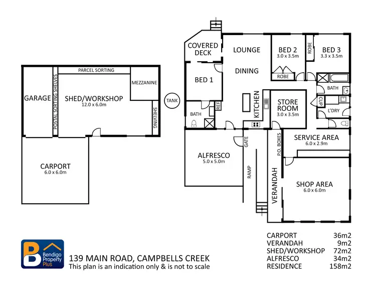 Floorplan of Homely house listing, 139 Main Road, Campbells Creek VIC 3451