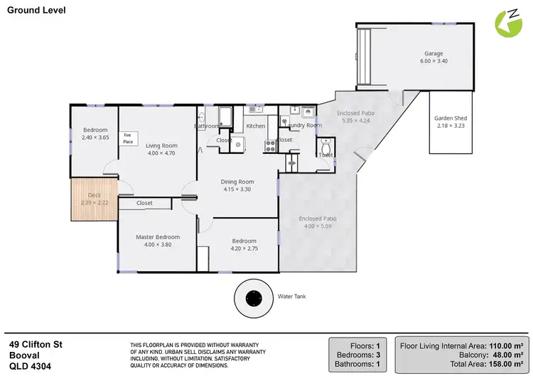 Floorplan of Homely house listing, 49 Clifton Street, Booval QLD 4304
