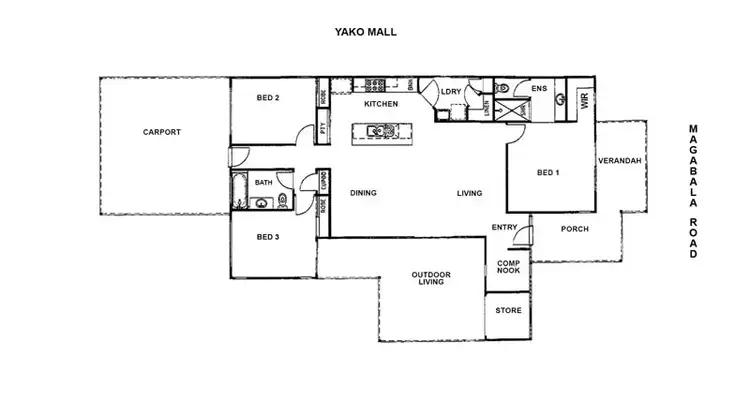 Floorplan of Homely house listing, 31 Magabala Road, Bilingurr WA 6725