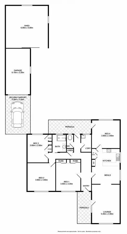Floorplan of Homely house listing, 28 VERMONT STREET, Wodonga VIC 3690