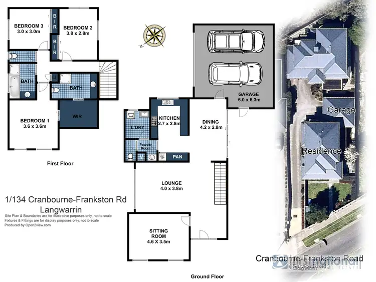 Floorplan of Homely townhouse listing, 1/134 Cranbourne Frankston Road, Langwarrin VIC 3910