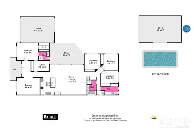 Floorplan of Homely house listing, 16 Fields Avenue, Yarrawonga VIC 3730