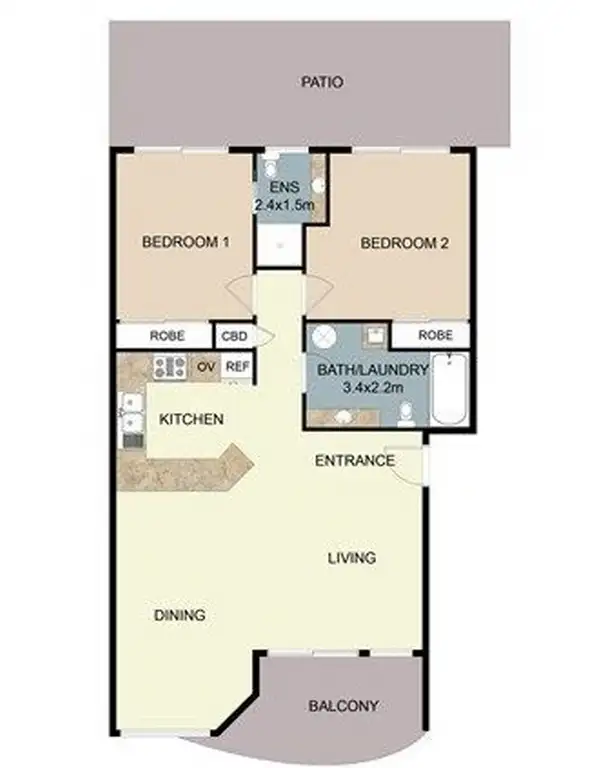 Floorplan of Homely apartment listing, 11/132 High Street, Southport QLD 4215