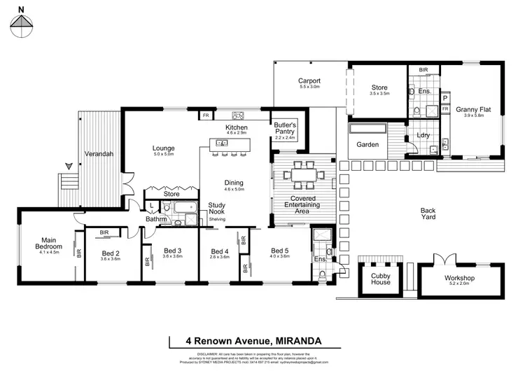 Floorplan of Homely house listing, 4 Renown Avenue, Miranda NSW 2228