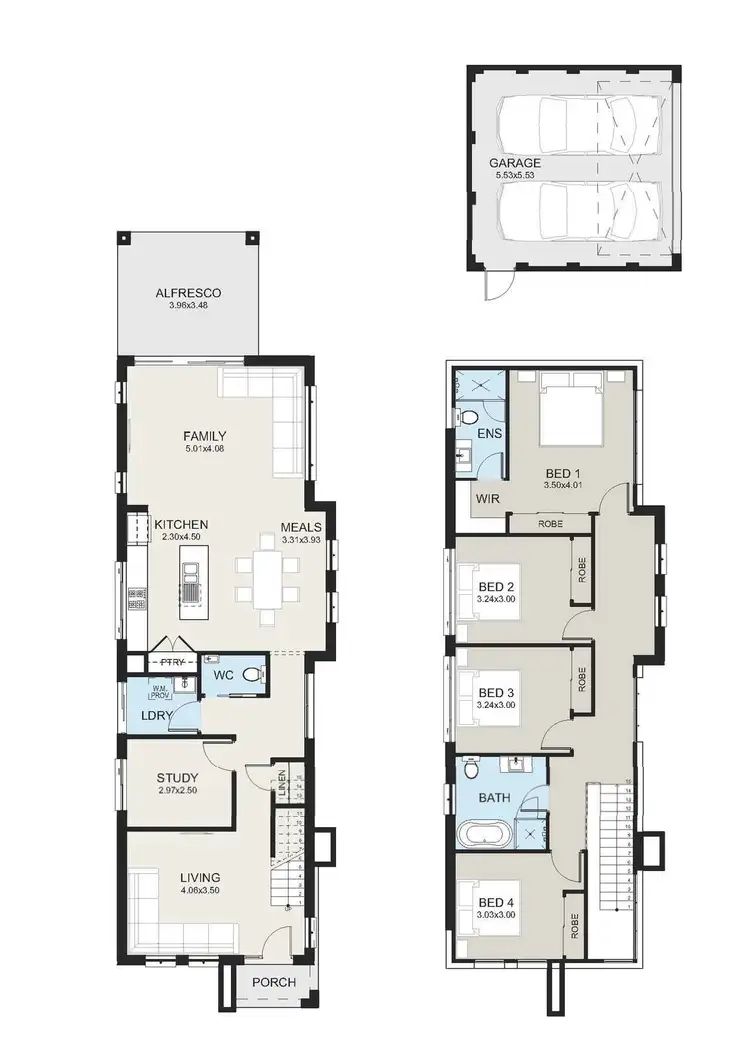 Floorplan of Homely house listing, LOT 46/235 Eighth Avenue, Austral NSW 2179