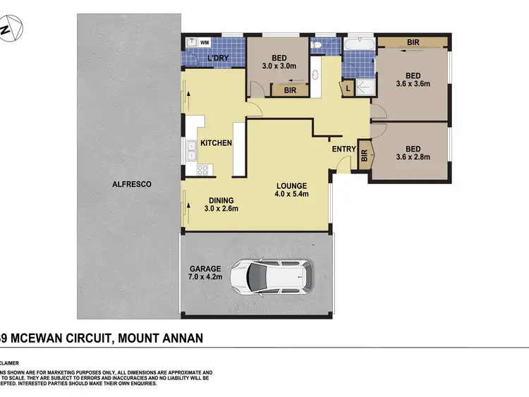Floorplan of Homely house listing, 39 Mcewan Circuit, Mount Annan NSW 2567