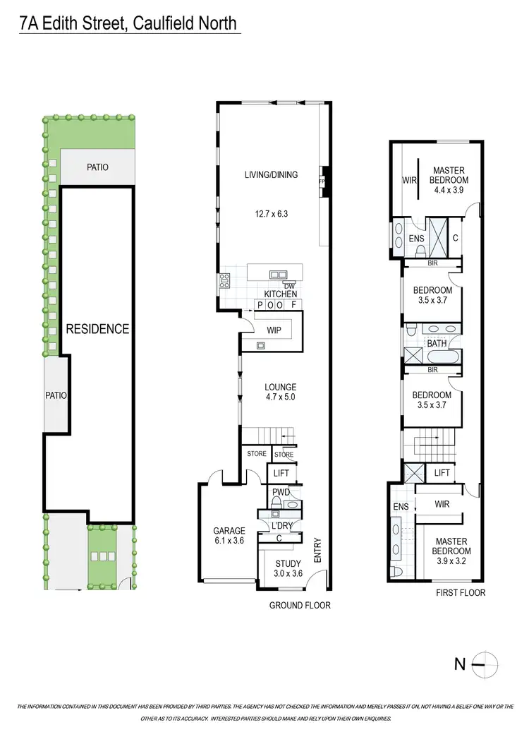 Floorplan of Homely townhouse listing, 7A Edith Street, Caulfield North VIC 3161
