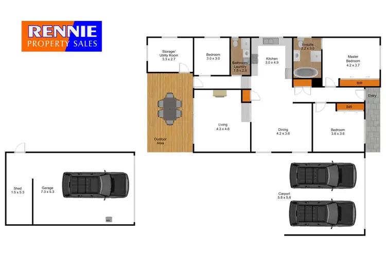 Floorplan of Homely house listing, 11 Patricia Street, Morwell VIC 3840