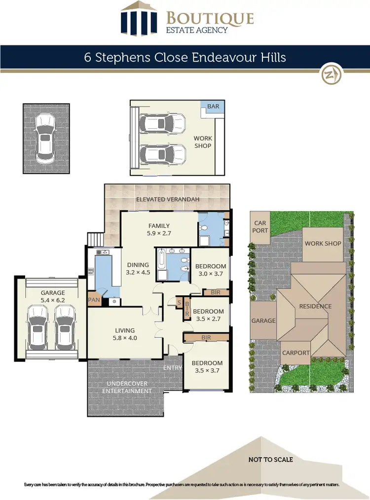 Floorplan of Homely house listing, 6 Stephens Close, Endeavour Hills VIC 3802