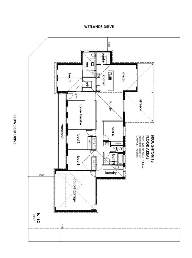 Floorplan of Homely house listing, Lot 62 Redwood Drive, Mildura VIC 3500
