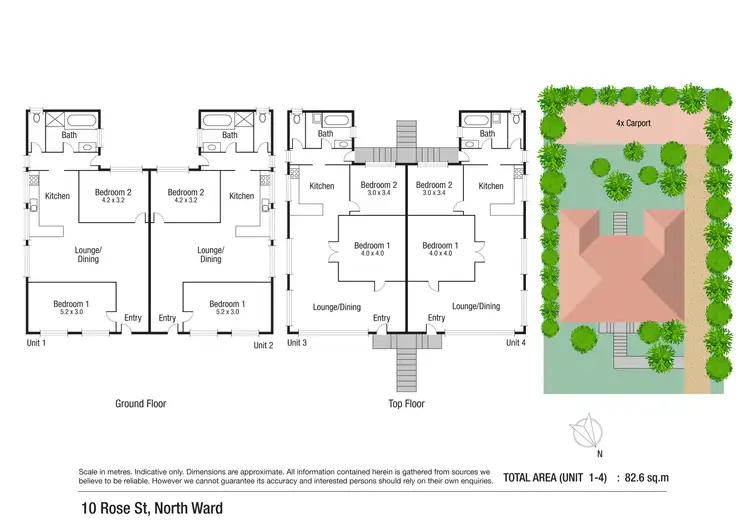 Floorplan of Homely block of units listing, 10 Rose Street, North Ward QLD 4810