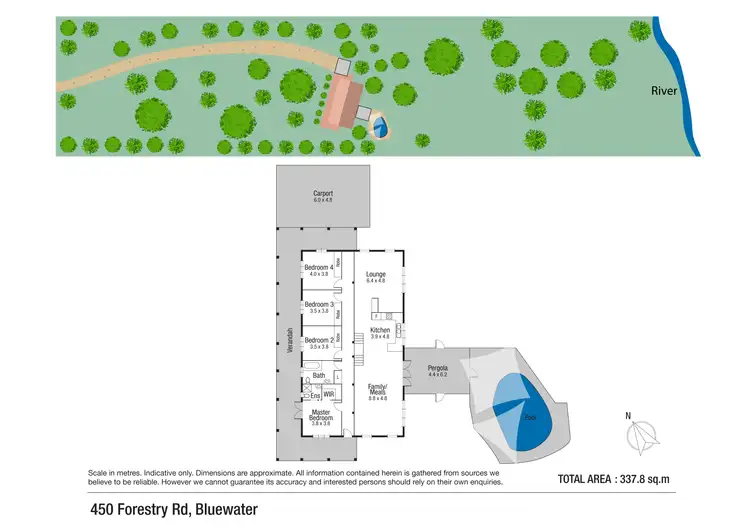 Floorplan of Homely house listing, 450 Forestry Road, Bluewater QLD 4818