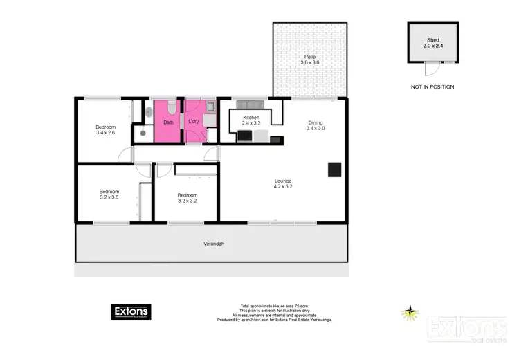 Floorplan of Homely house listing, 5 Ferguson Street, Yarrawonga VIC 3730