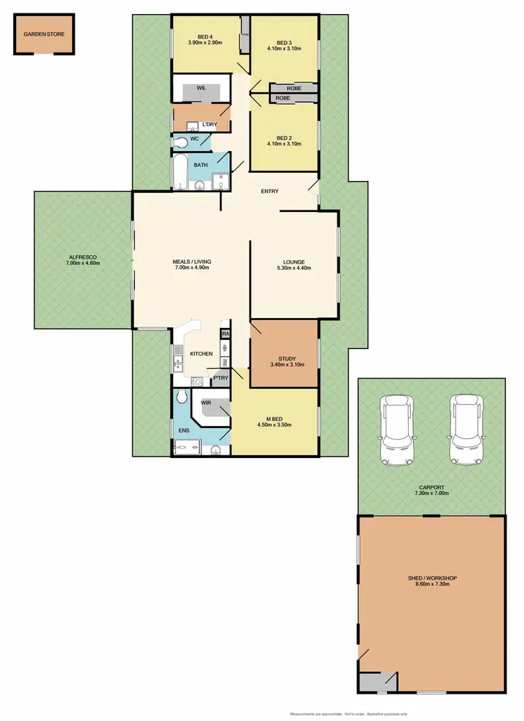 Floorplan of Homely house listing, 4 The Pines, Thurgoona NSW 2640