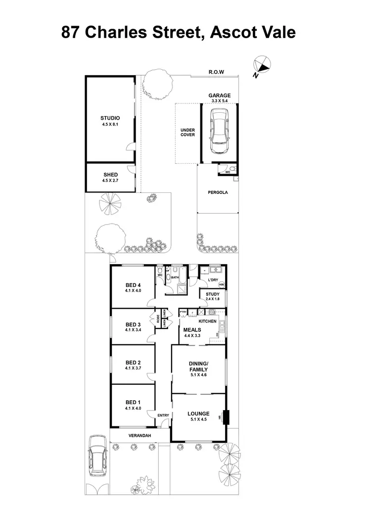 Floorplan of Homely house listing, 87 Charles Street, Ascot Vale VIC 3032