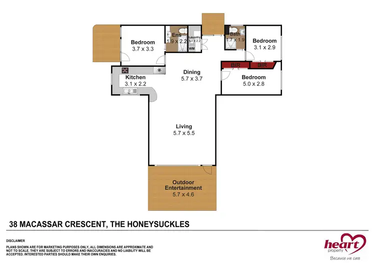 Floorplan of Homely house listing, 38 Macassar Crescent, The Honeysuckles VIC 3851