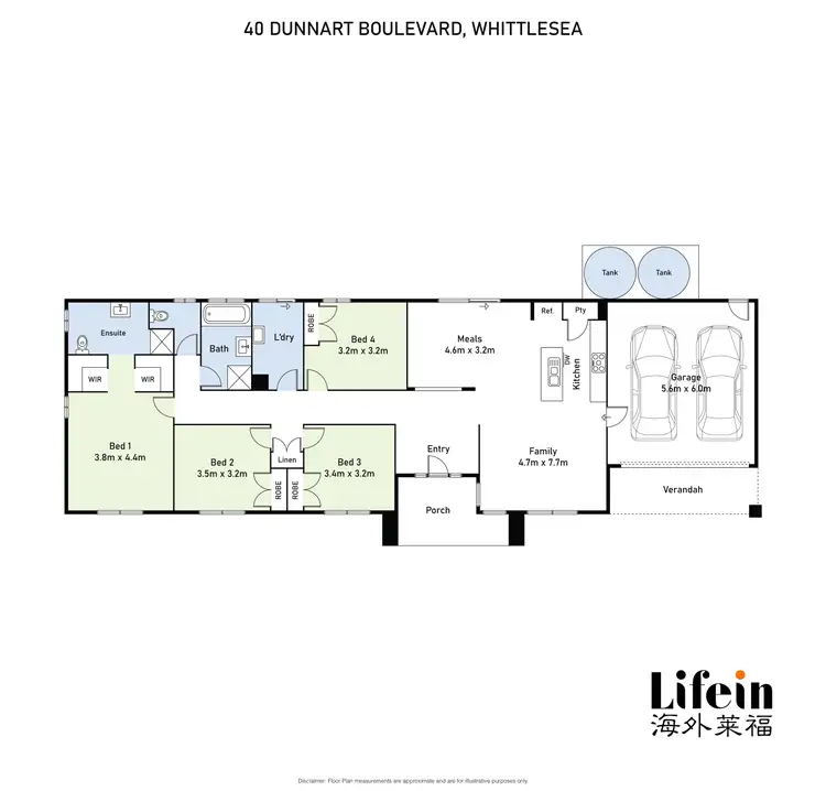 Floorplan of Homely house listing, 40 Dunnart Boulevard, Whittlesea VIC 3757