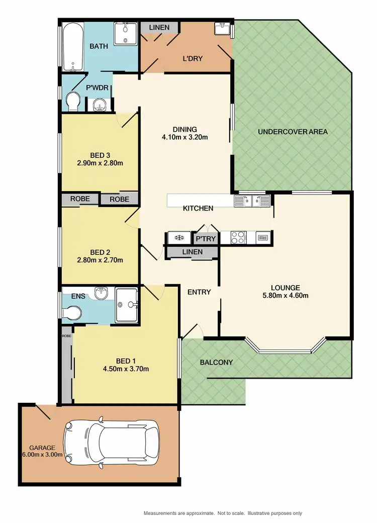 Floorplan of Homely house listing, 3 Orchard Way, Lavington NSW 2641