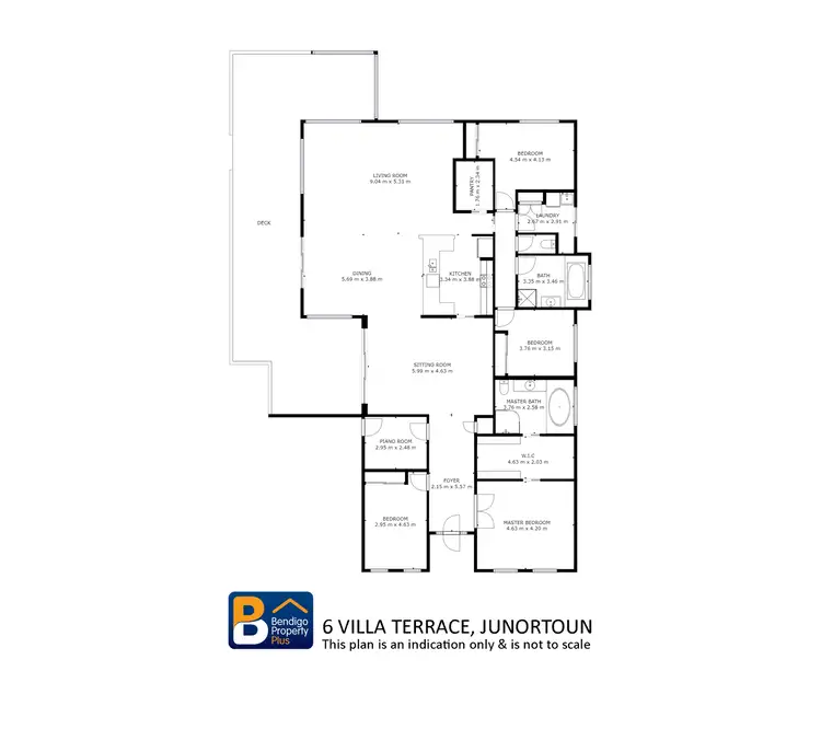 Floorplan of Homely house listing, 6 Villa Terrace, Junortoun VIC 3551
