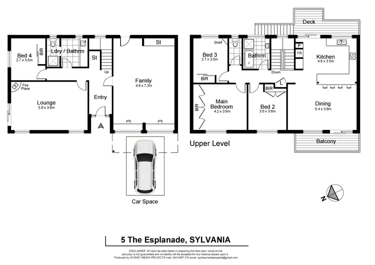 Floorplan of Homely house listing, 5 The Esplanade, Sylvania NSW 2224