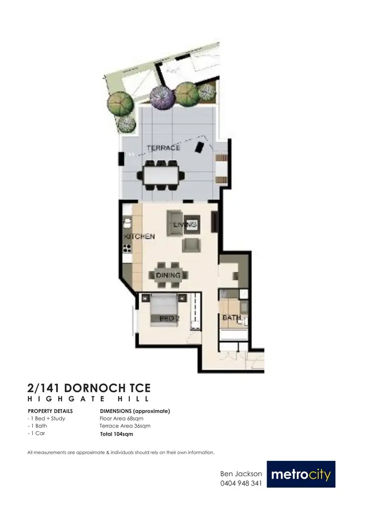 Floorplan of Homely apartment listing, 2/141 Dornoch Terrace, Highgate Hill QLD 4101