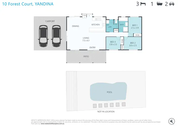 Floorplan of Homely house listing, 10 Forest Court, Yandina QLD 4561