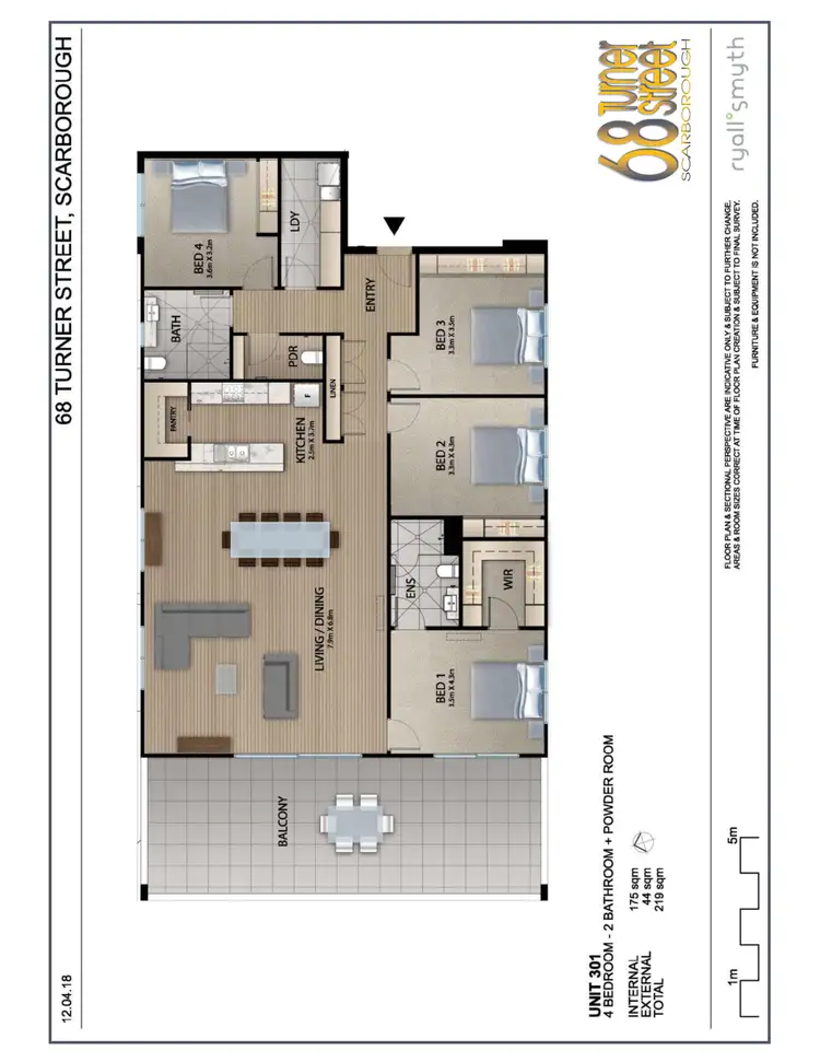 Floorplan of Homely unit listing, 9/68 Turner St, Scarborough QLD 4020