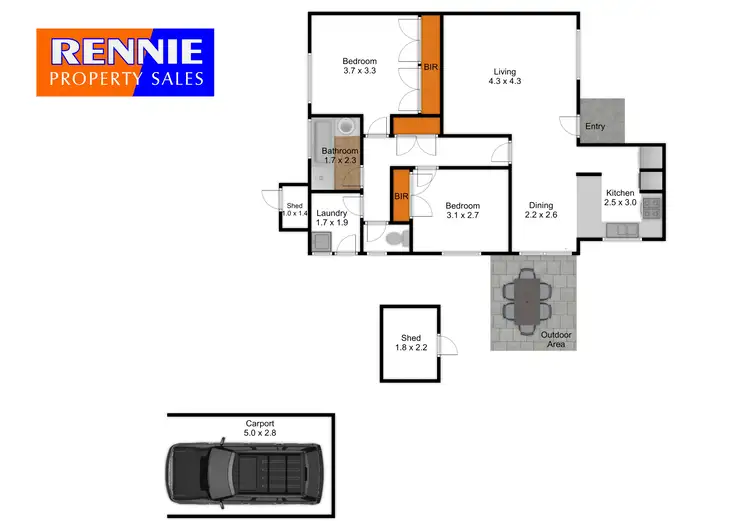 Floorplan of Homely unit listing, 38 Westvale Drive, Morwell VIC 3840