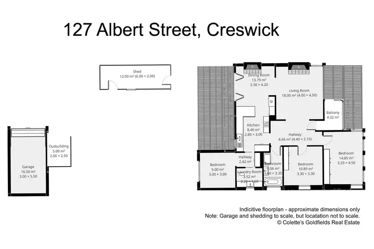 Floorplan of Homely house listing, 127 Albert Street, Creswick VIC 3363