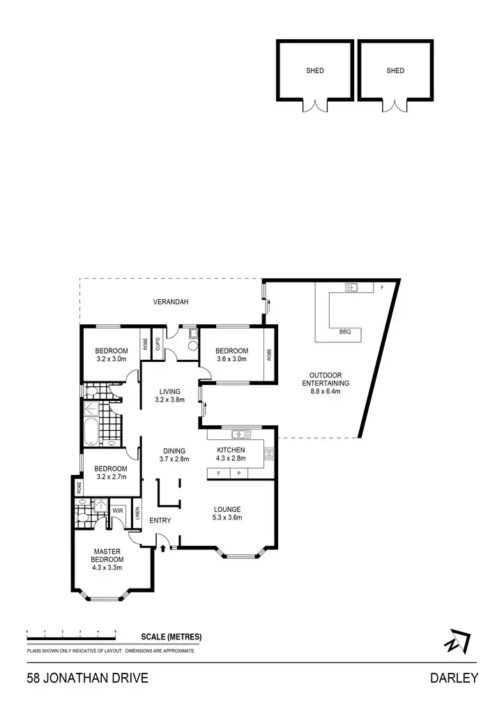 Floorplan of Homely house listing, 58 Jonathan Drive, Darley VIC 3340